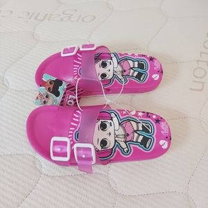 NWT LOL Adjustable Sandals Slides Flip Flops